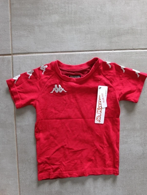 T-shirt Kappa rouge garçon 6 ans (116 cm) neuf avec étiquette – 100 % coton